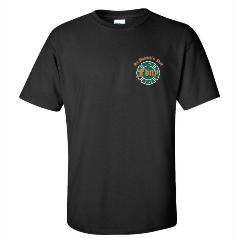 Helmet 2024 St. Patrick's Day T-shirt - Black - Image 2