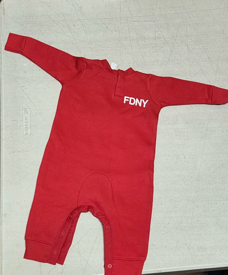 Baby red onesies KEEP BACK 200 FEET - Image 3
