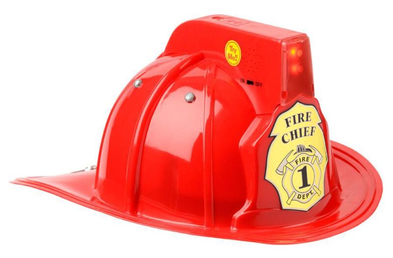 Fire Chief Helmet W light-Red - Image 3
