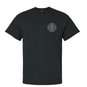 FDNY 126 Black Metallic Silver  T-shirt