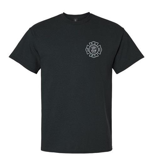 FDNY 126 Black Metallic Silver  T-shirt