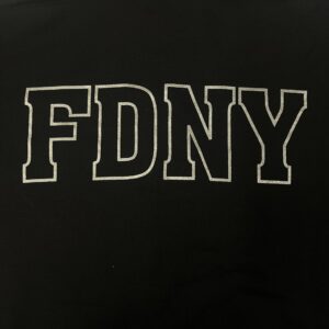 FDNY 1/4 ZIP PULLOVER SWEATSHIRT -BLACK - Image 4