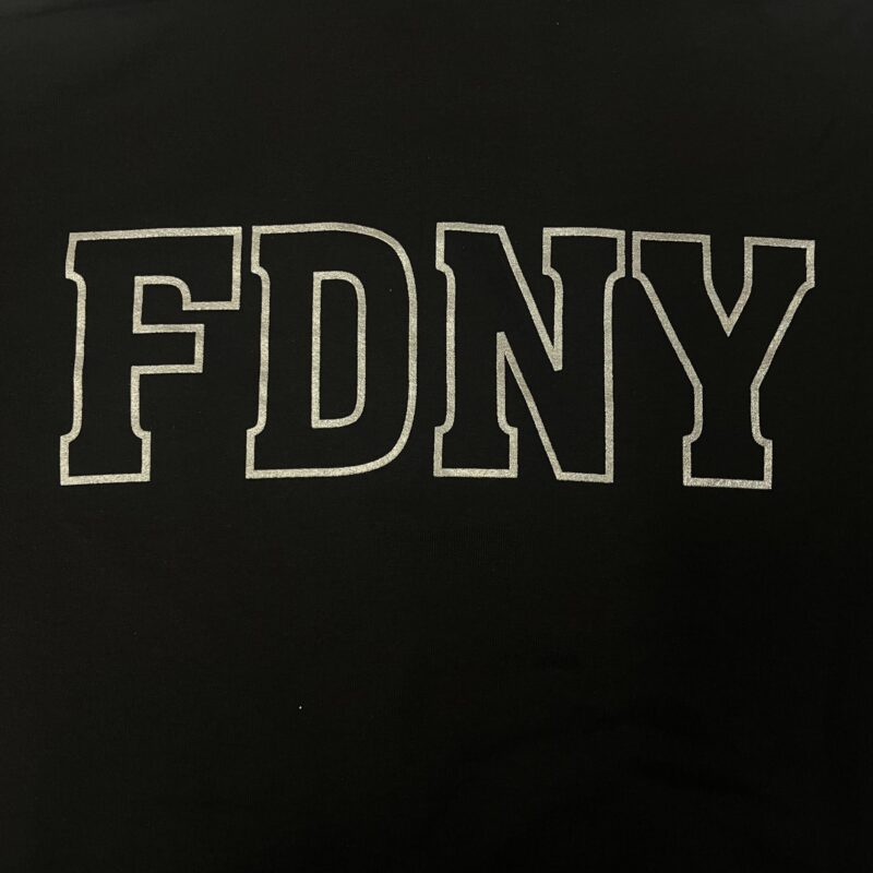 FDNY 1/4 ZIP PULLOVER SWEATSHIRT -BLACK - Image 4