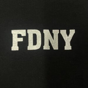FDNY 1/4 ZIP PULLOVER SWEATSHIRT -BLACK - Image 3