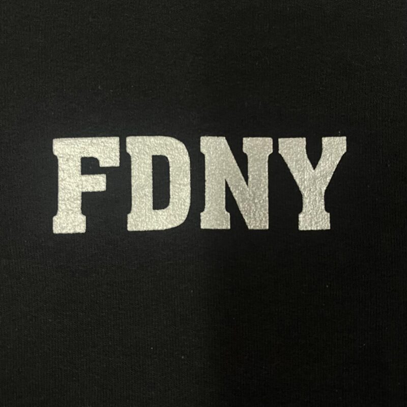 FDNY 1/4 ZIP PULLOVER SWEATSHIRT -BLACK - Image 3