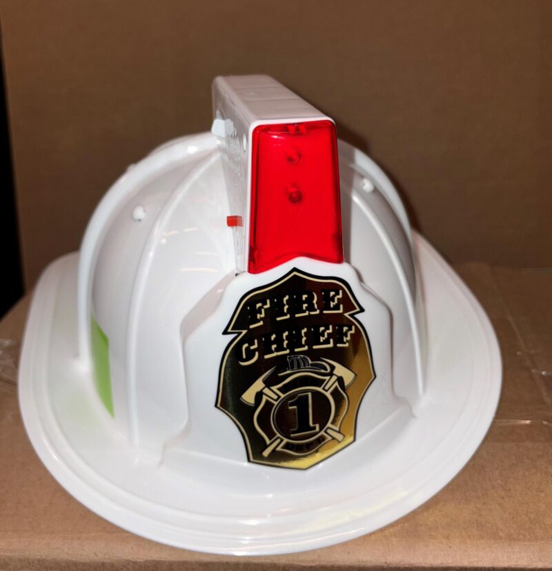 Fire Chief Helmet W light-white