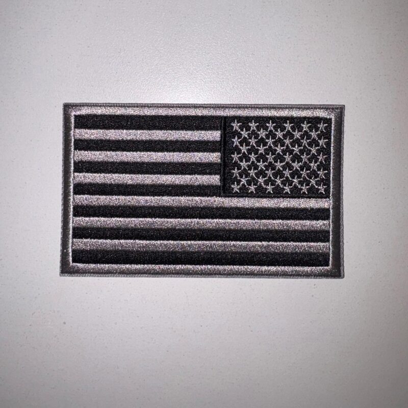 OFFICIAL FLAG SILVER AND BLACK FDNY PATCH