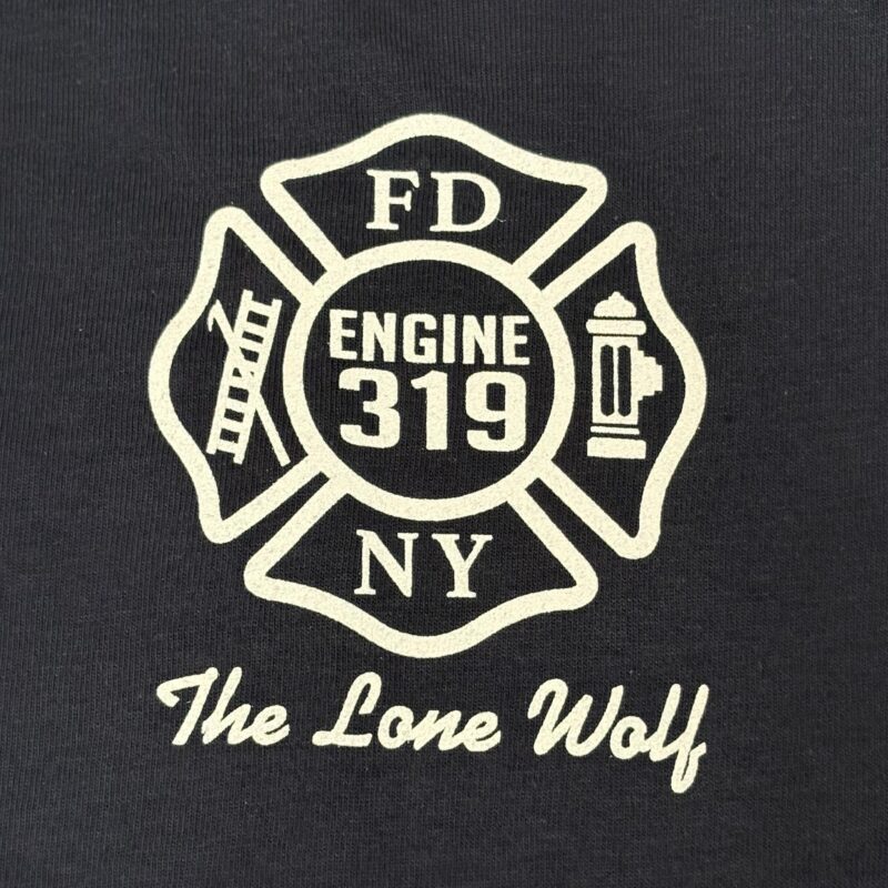 LONE WOLF TEE W/EYES / ENGINE 319 HOUSE T-SHIRT - Image 2