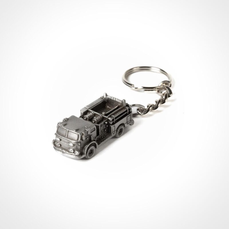 Pewter Fire Engine Key Chain - Image 4