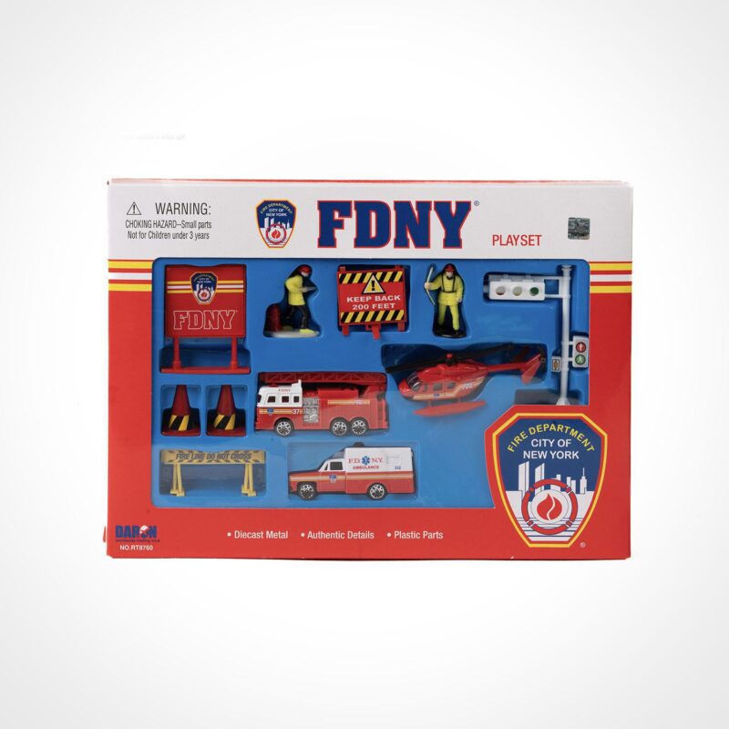 FDNY 13 Piece Vehicle Playset