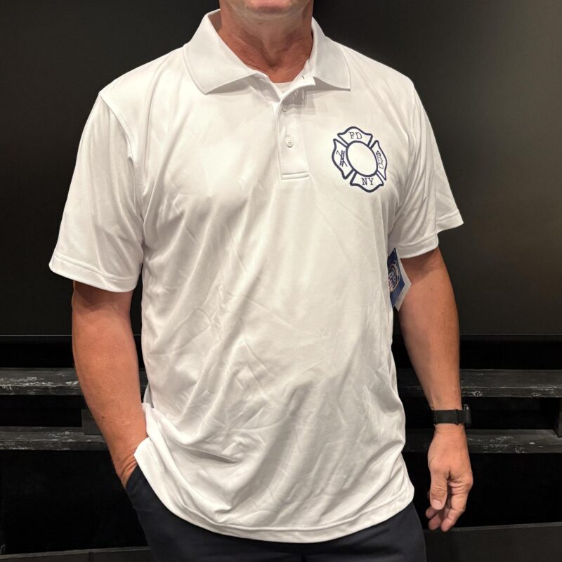 Maltese Cross polo shirt -WHITE