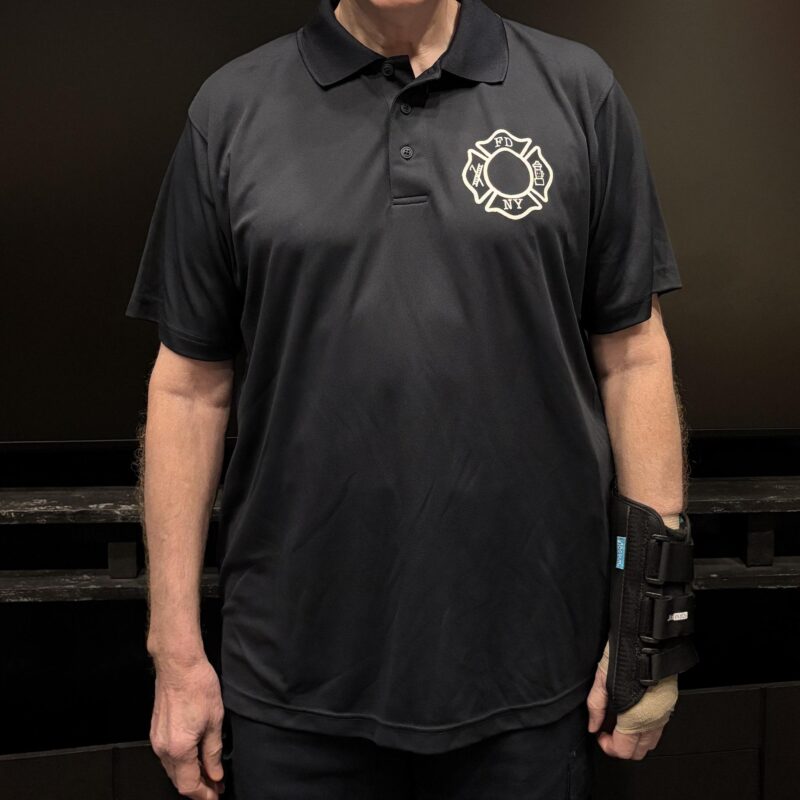 Maltese Cross polo shirt -Blue
