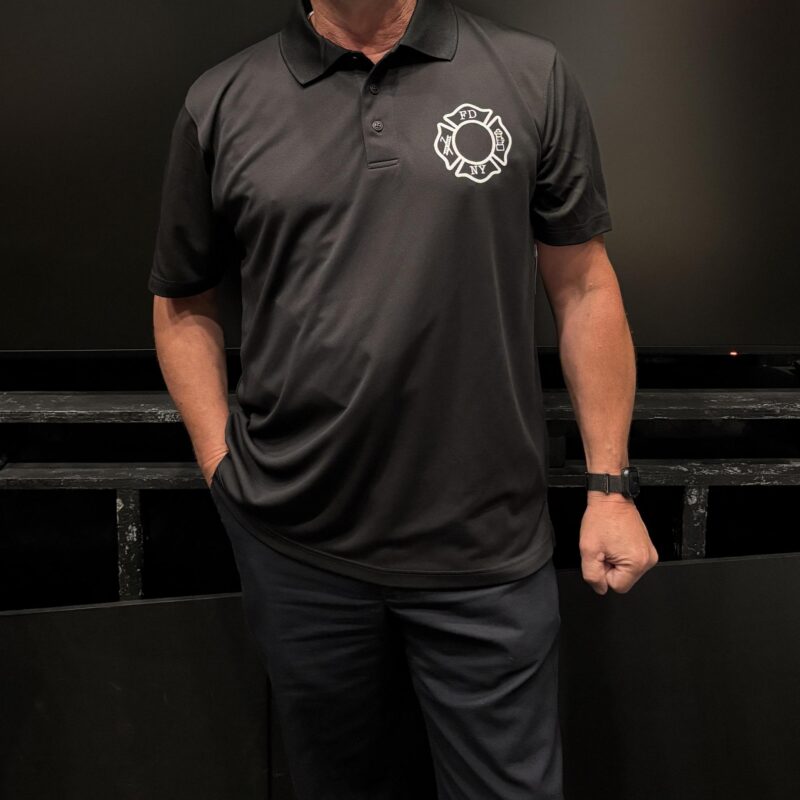 Maltese Cross polo shirt -Black