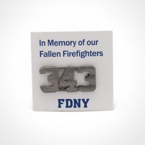 343 Pewter Lapel Pin