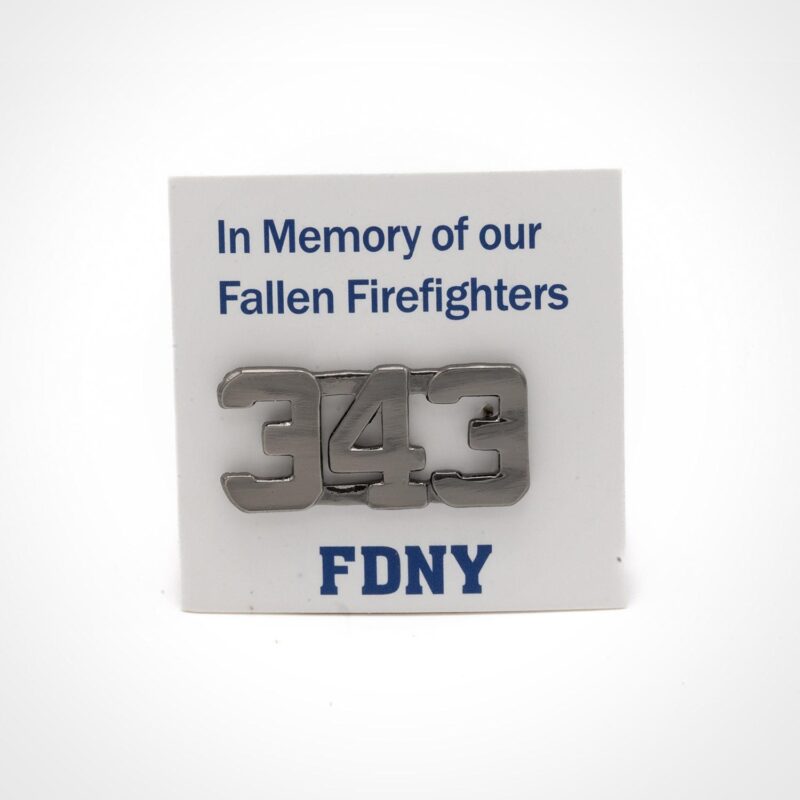 343 Pewter Lapel Pin