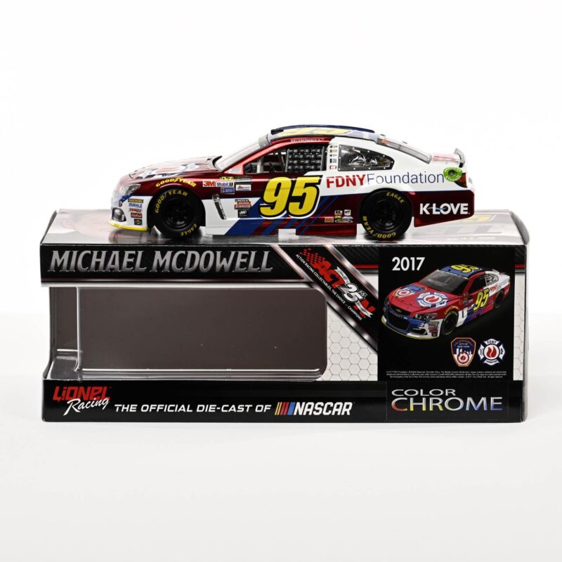 Michael McDowell No. 95 2017 FDNY Foundation Arc Diecast (Chrome)