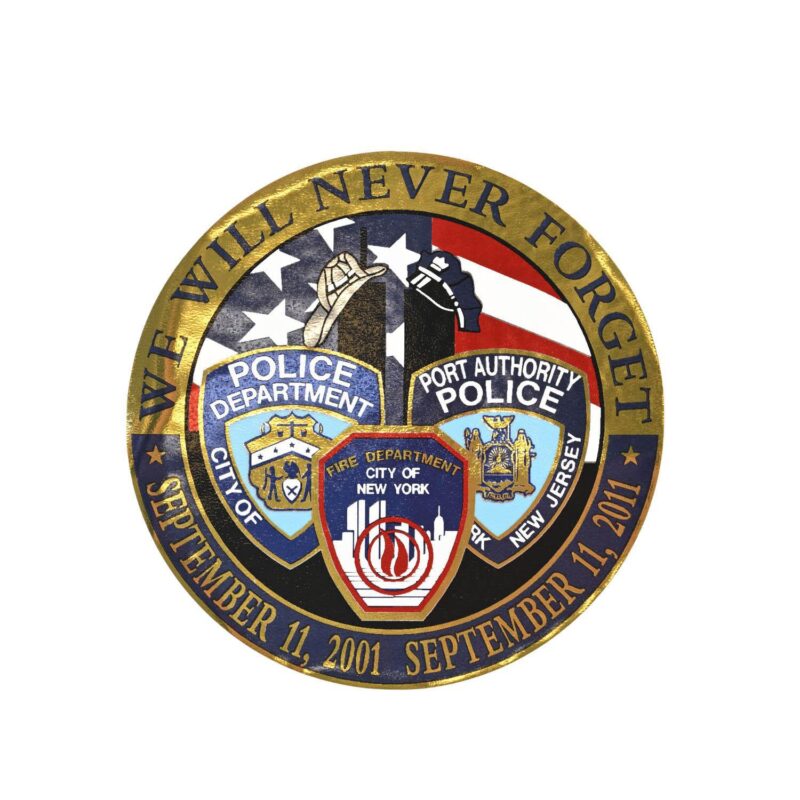 9/11 Never Forget 10th Anniversary Tri-Dept Decal