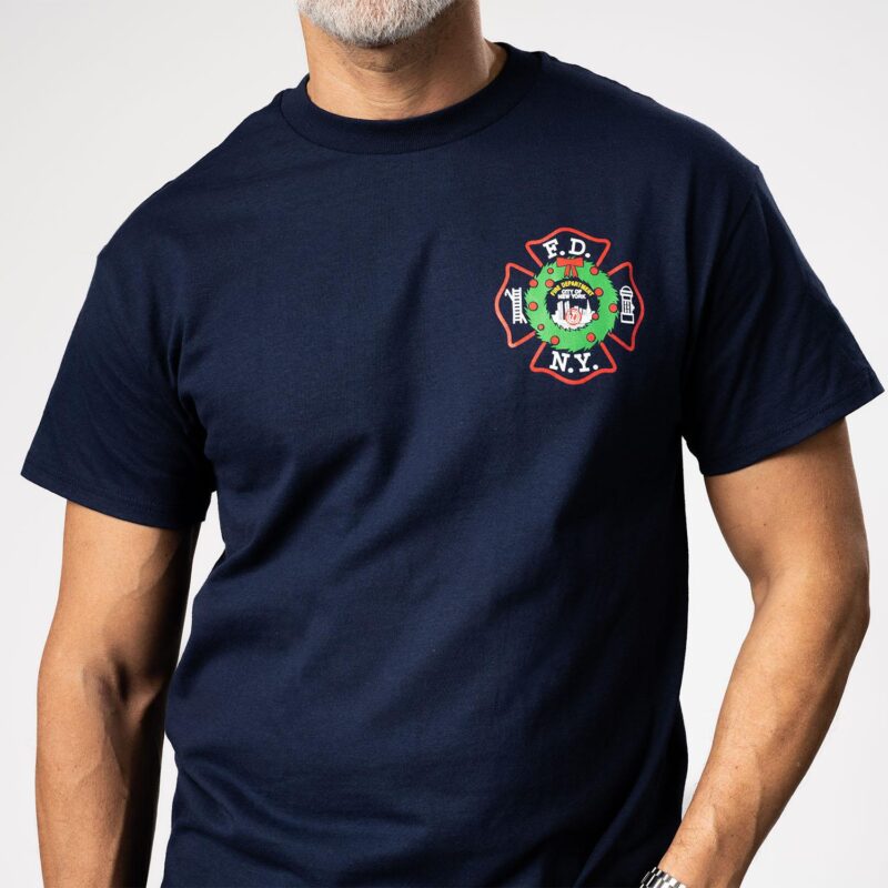 2023 FDNY Christmas T-Shirt - Image 2