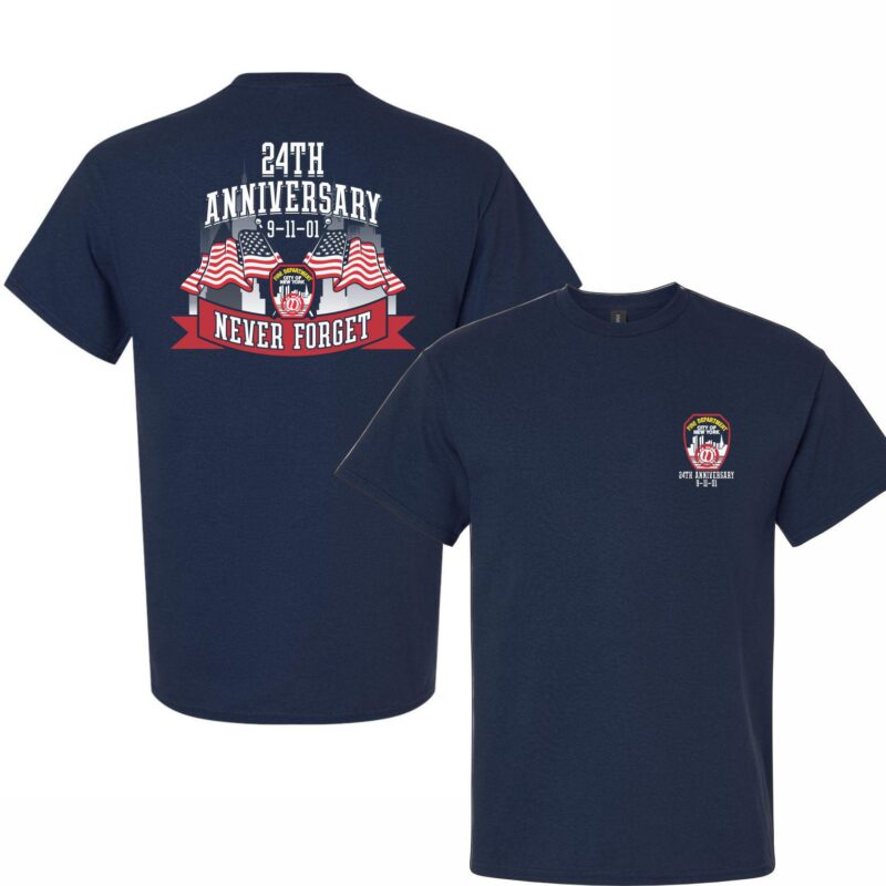 FDNY 24TH ANNIVERSARY T-SHIRT