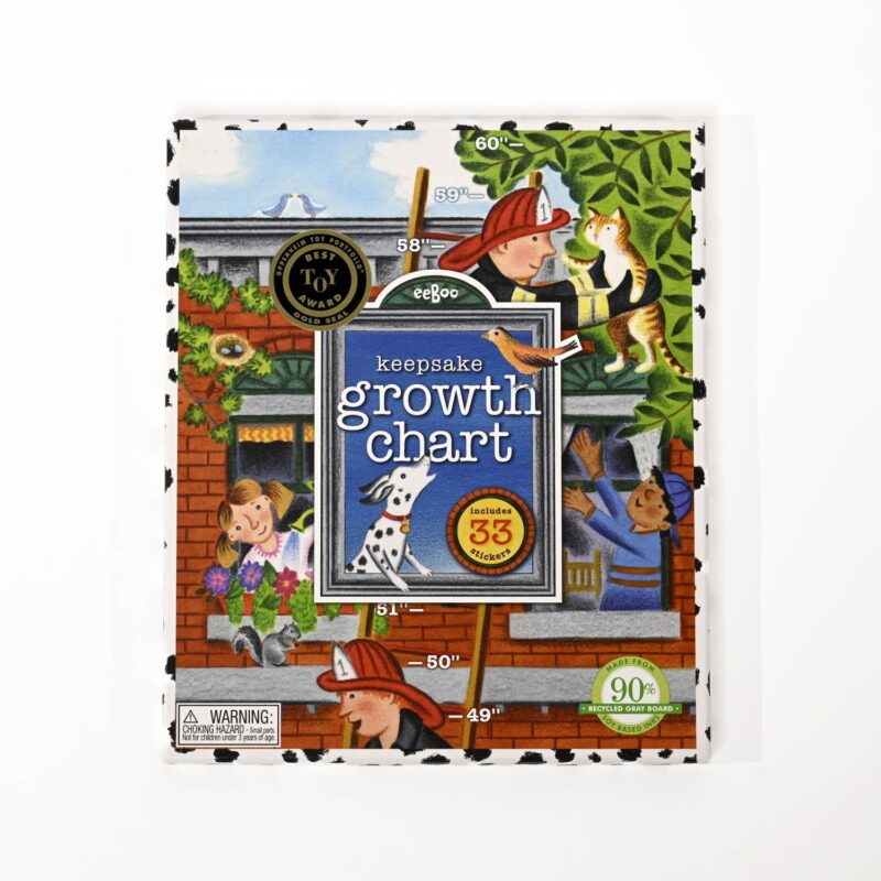 Firefighter Growth Chart for Kids