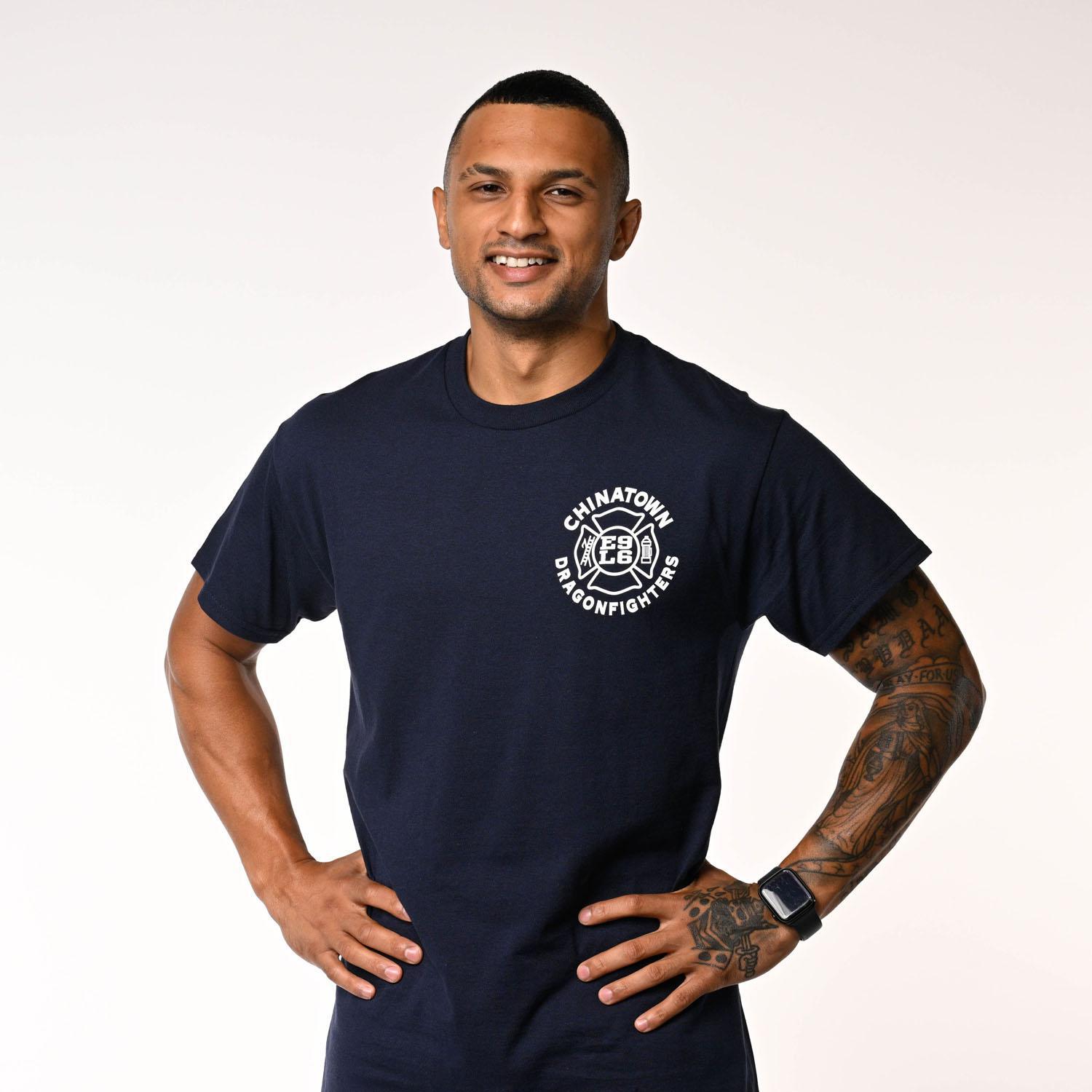 FDNY Licensed Gray Tee – Red Shield Fire Dept New York City Men's T-Shirt Size S