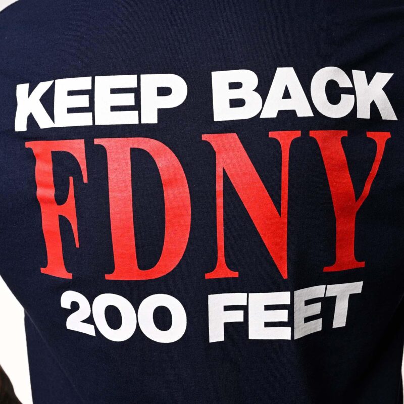 102 Maltese Cross-FDNY Keep Back 200 Feet T-Shirt - Image 3