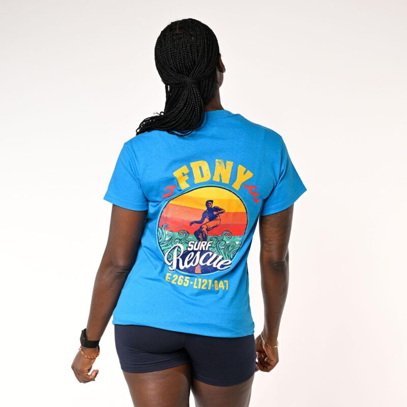 FDNY Surf Rockaway Beach T-Shirt (E265/L121) - Image 4