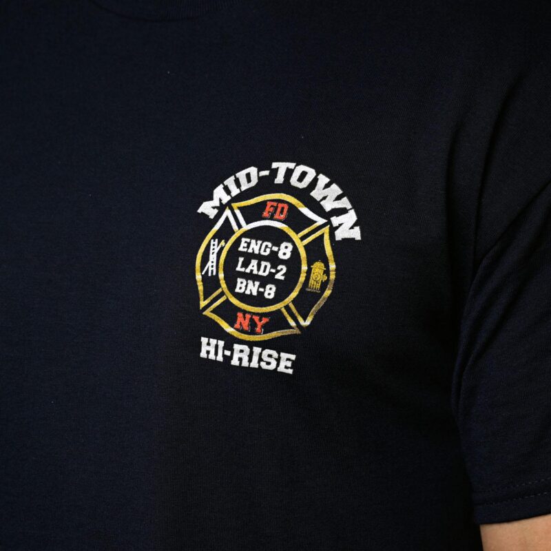 FDNY "Midtown Hi-Rise" E-8 L-2 House T-Shirt - Image 4