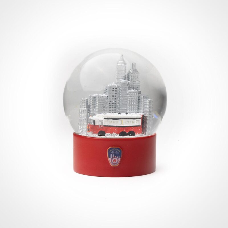 FDNY City Snow Globe