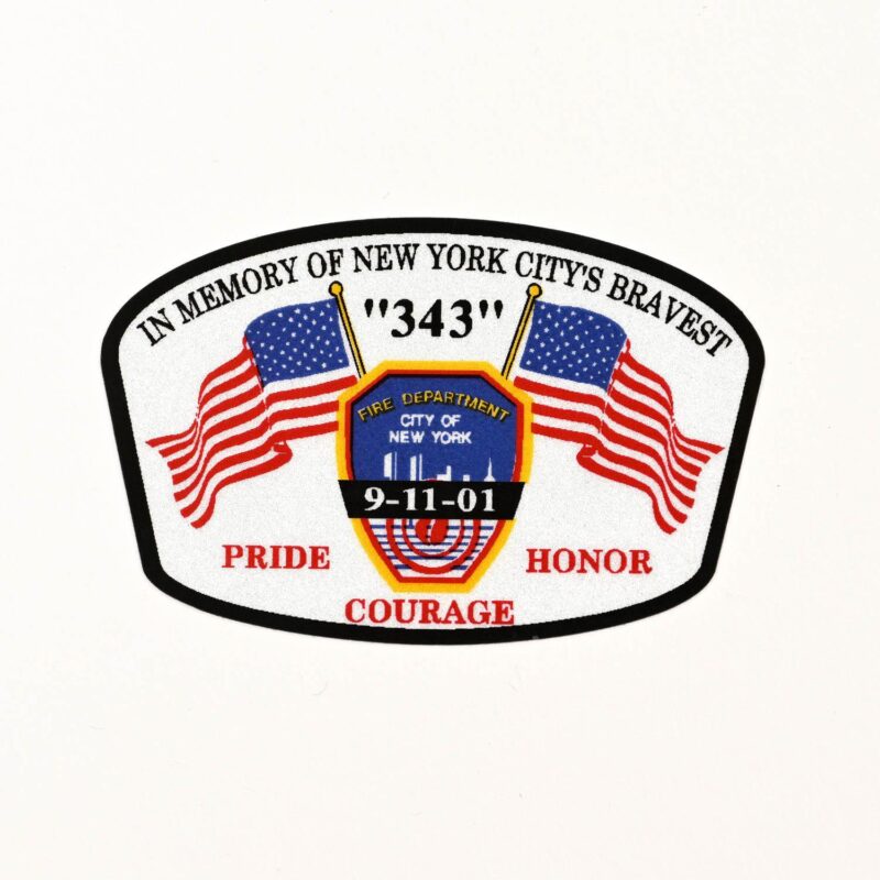 FDNY 9/11 “Pride Honor Courage” Helmet Decal