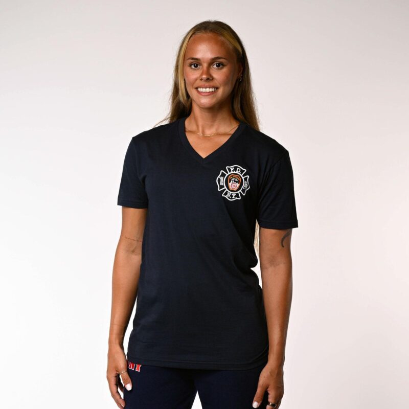 Keep Back 6 Feet V-Neck T-Shirt - Image 2