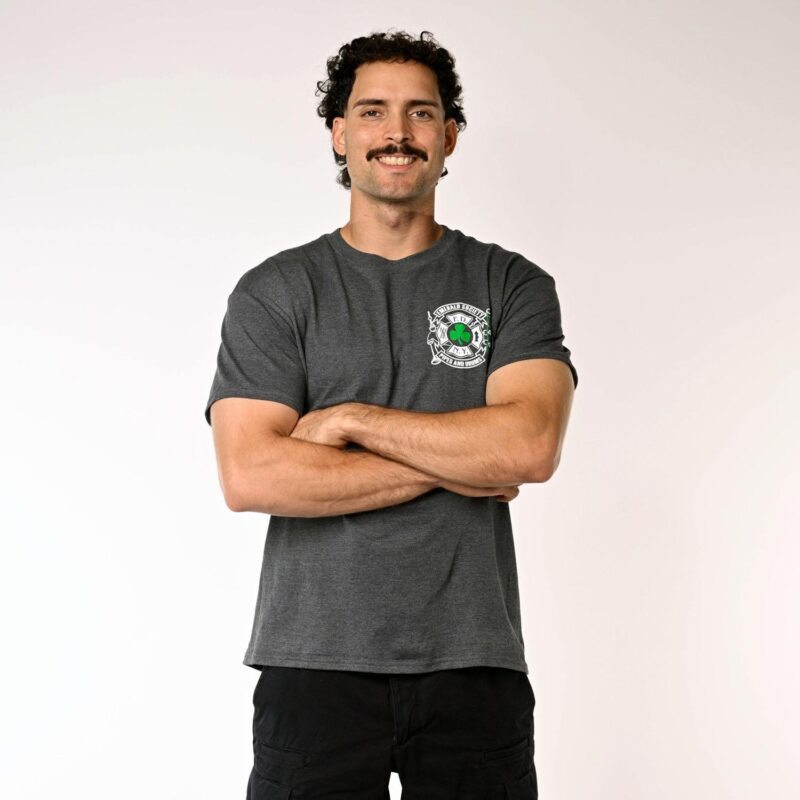 Grey Heart Pipe & Drums T-shirt - Image 3