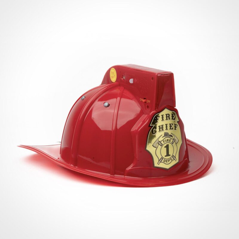 Fire Chief Helmet with Light (Red) - Image 2