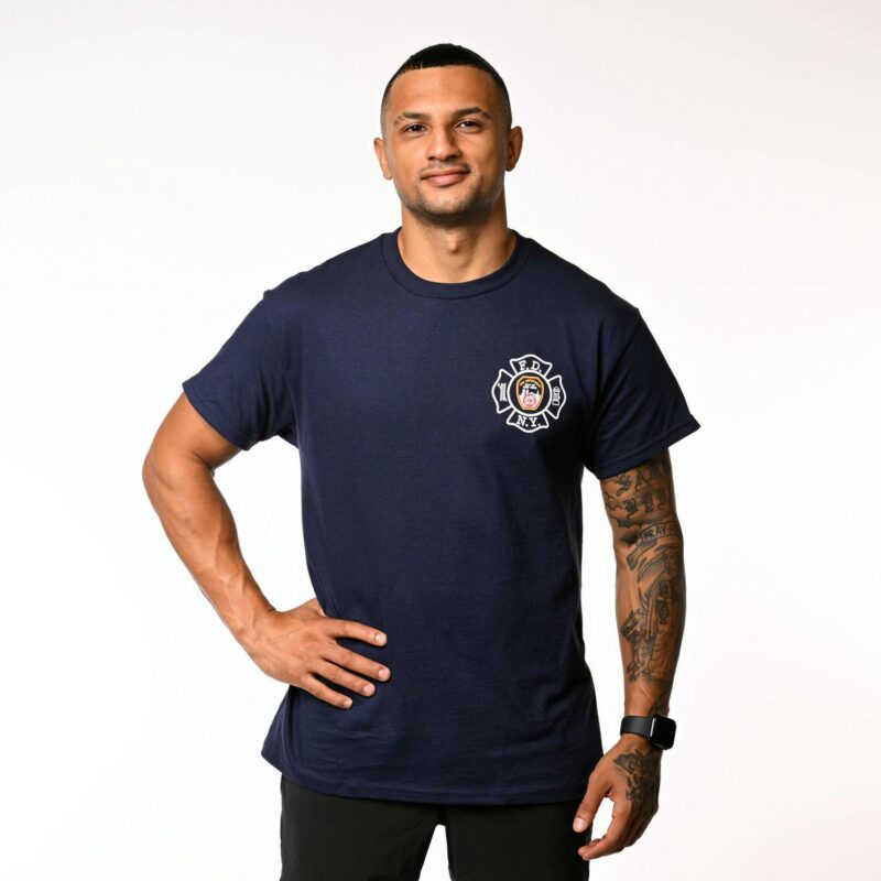 126 Maltese Cross Duty T-Shirt with FDNY on Back (2 Colors) - Image 3