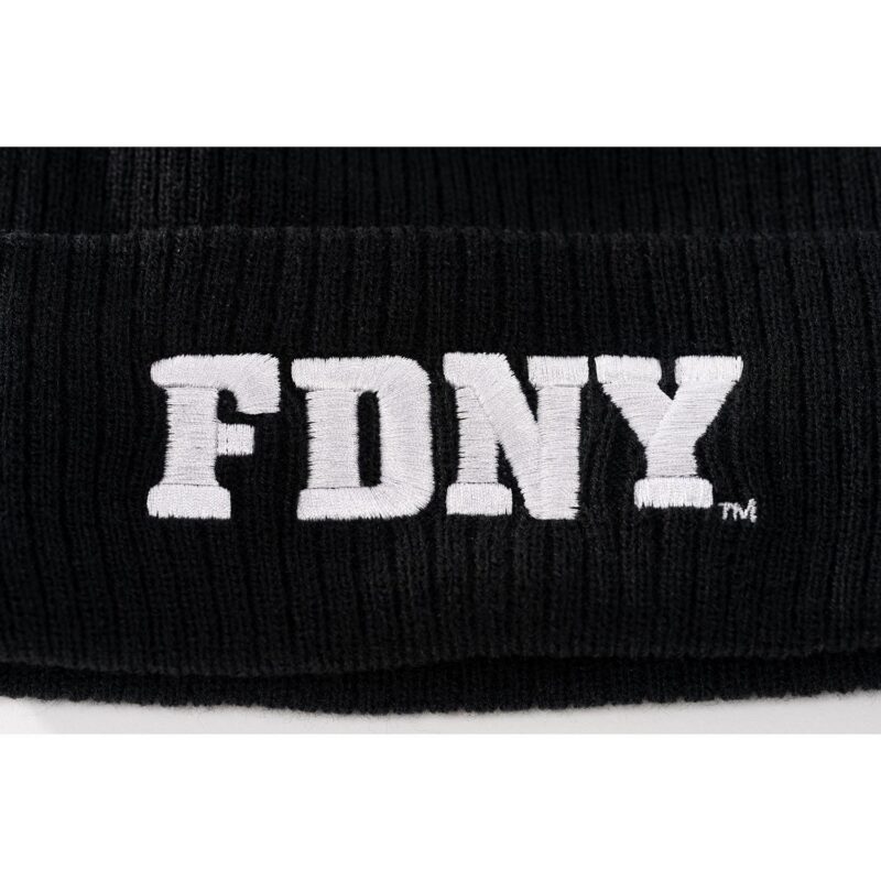 FDNY Black Knit Hat - Image 3