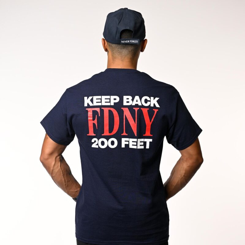 102 Maltese Cross-FDNY Keep Back 200 Feet T-Shirt