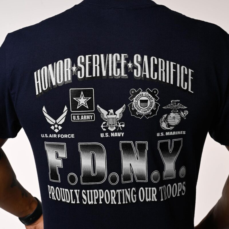 Support Our Troops T-Shirt (Navy) - Image 3