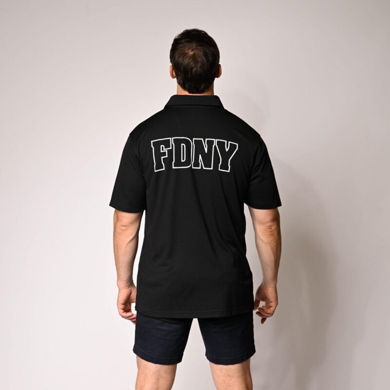 Maltese Cross Polo Shirt (Black) - Image 3