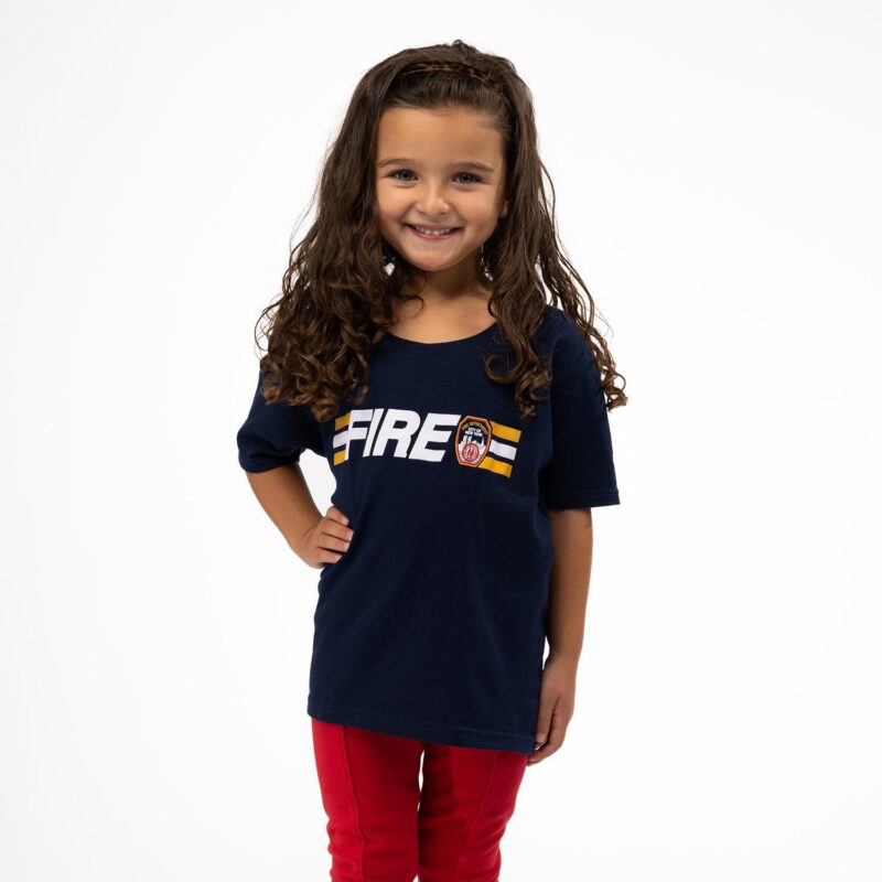 Kids FDNY Fire Stripe T-Shirt - Image 2