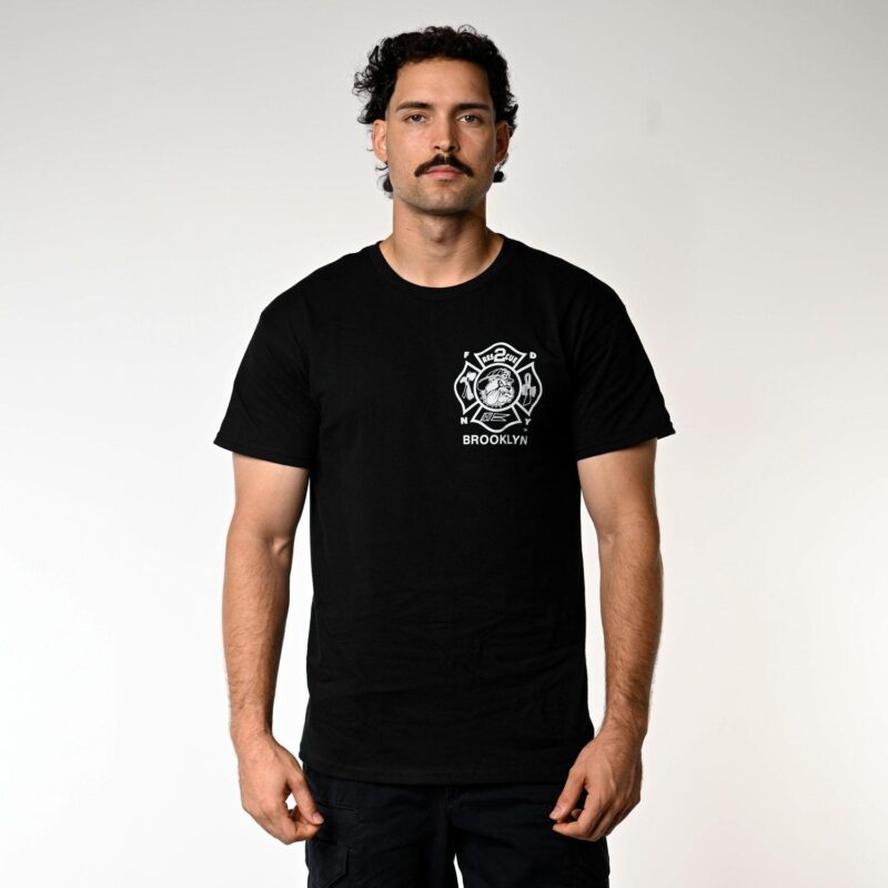 FDNY Rescue 2 House T-Shirt (Black) - Image 3