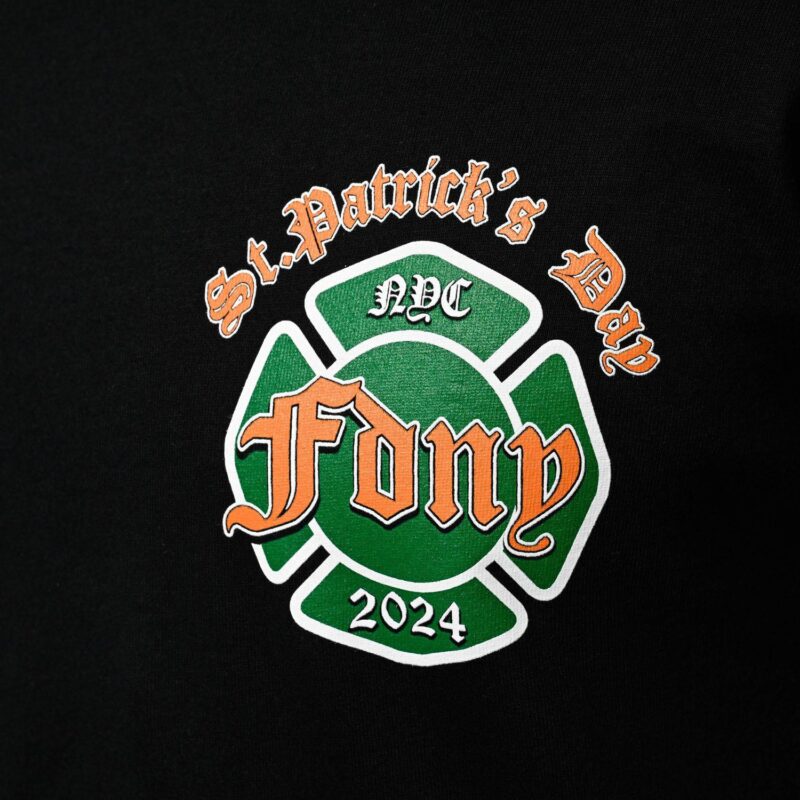 Helmet 2024 St. Patrick’s Day T-Shirt (Black) - Image 4