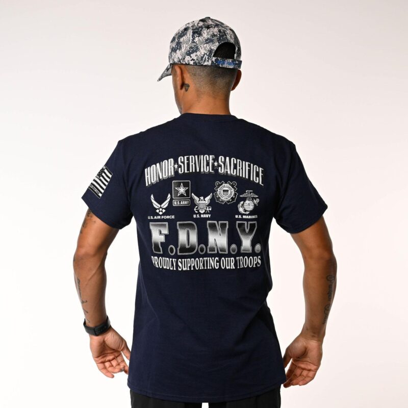 Support Our Troops T-Shirt (Navy) - Image 2