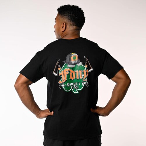 Helmet 2024 St. Patrick’s Day T-Shirt (Black)