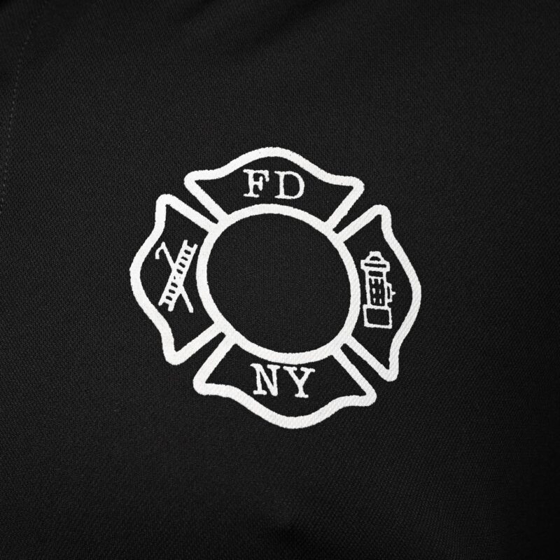 Maltese Cross Polo Shirt (Black) - Image 6