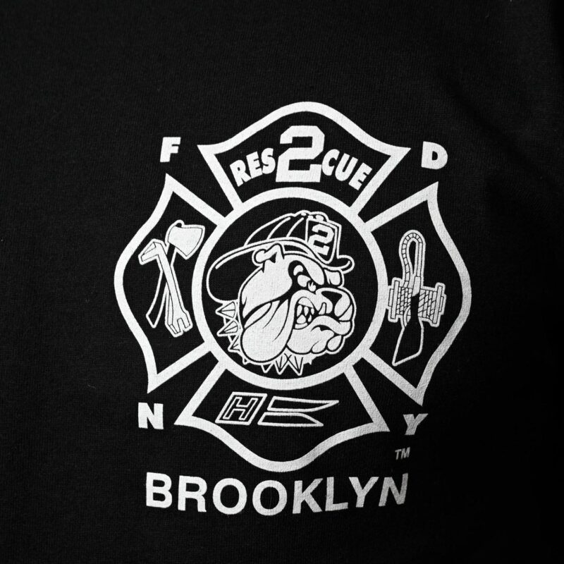 FDNY Rescue 2 House T-Shirt (Black) - Image 4
