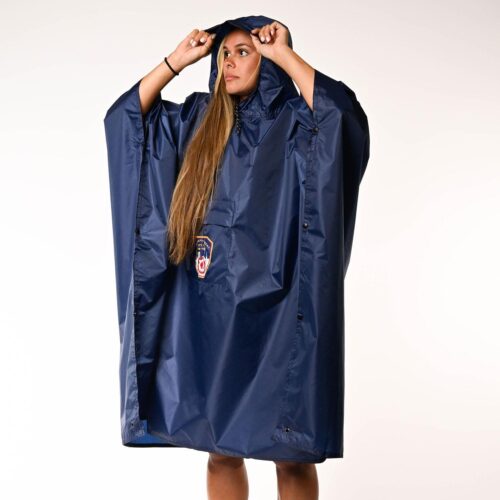 FDNY Lightweight Reusable Hooded Poncho (Blue)