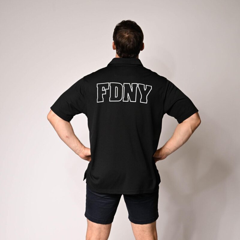 Maltese Cross Polo Shirt (Black) - Image 4