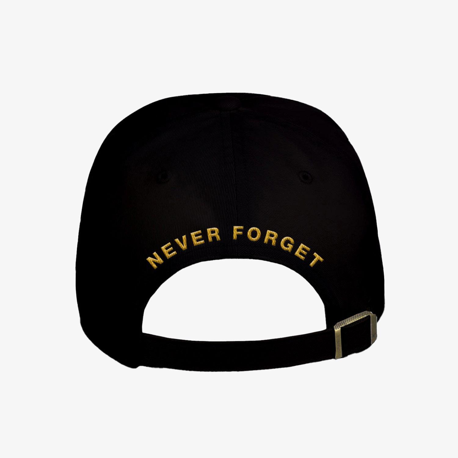 FDNY 9.11 25th Anniversary Shield Patch Hat (Gold) - Image 2