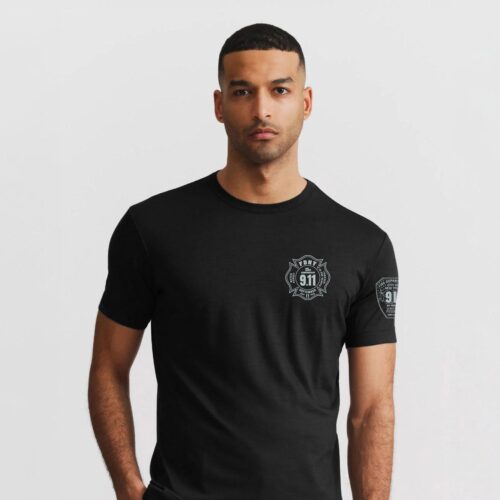 FDNY 9.11 25th Anniversary Maltese Cross T-Shirt