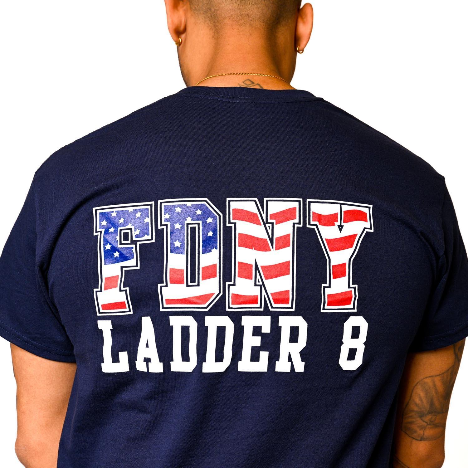FDNY Hook & Ladder 8 Ghostbusters House T-Shirt - Image 6